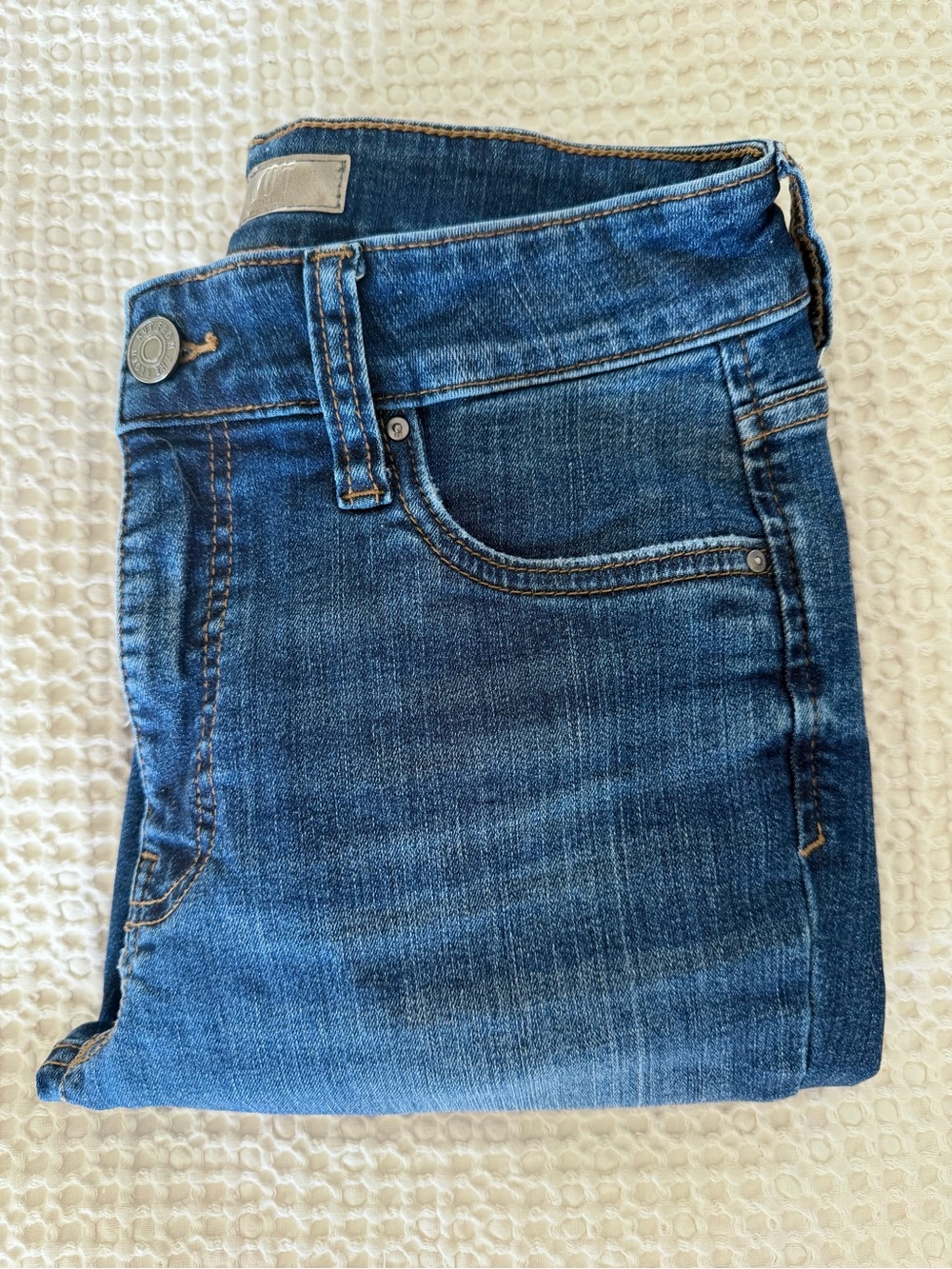 KUT From the Kloth Natalie Fab Ab High Rise Bootcut Jeans 2 Raw Hem - Picture 11 of 11